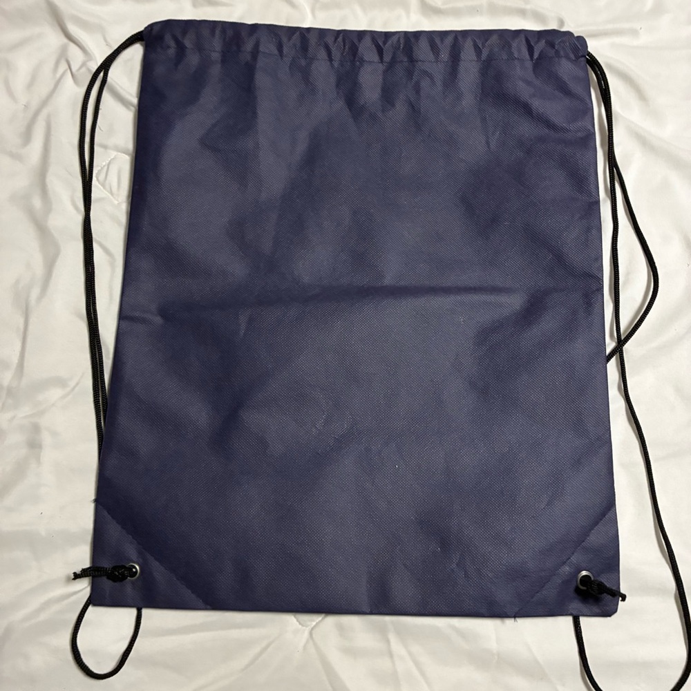Navy Drawstring Gym Sack - Picture 6 of 7